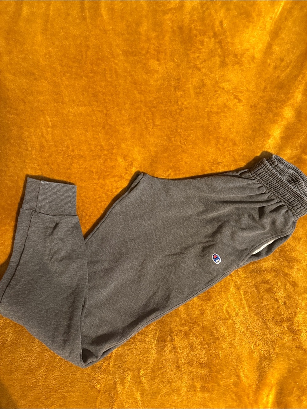 Champion Gray Men's Sweatpants with Logo